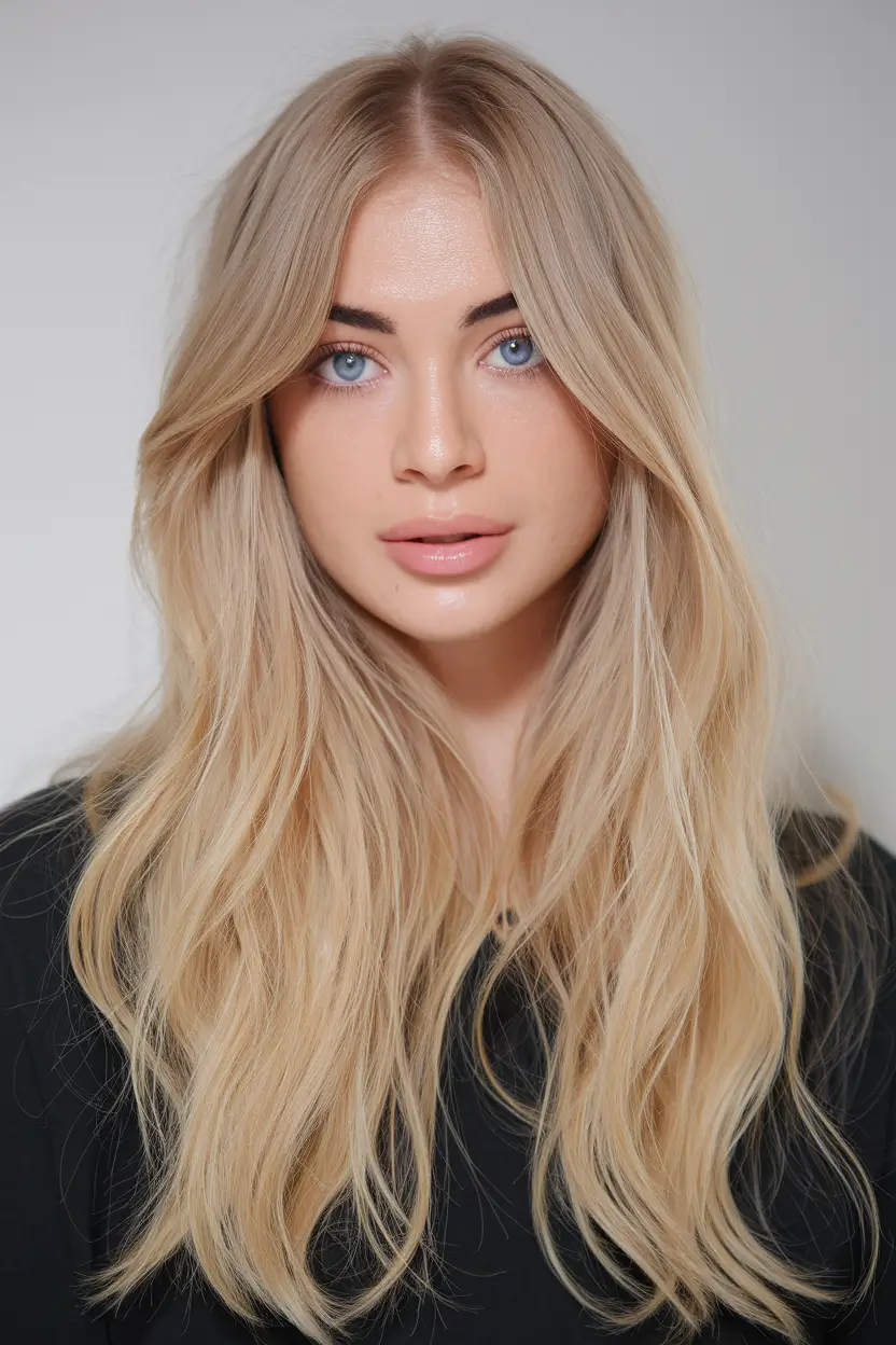 August hair color ideas - summer trends for 2025 | Buttercream Blonde Waves