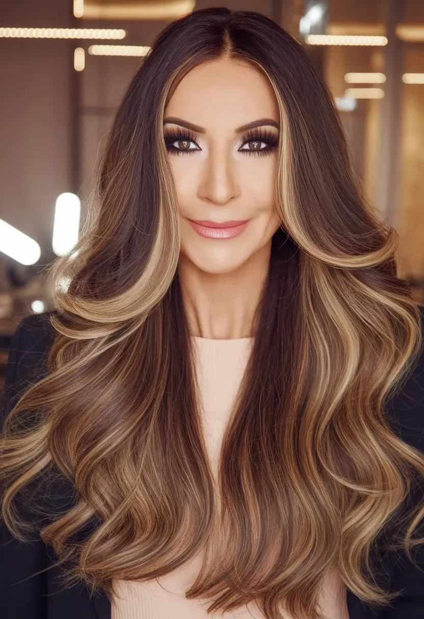 Best Fall 2025 Hair Color Trends for Women 40+ High-Contrast Blonde Balayage for Drama Queens