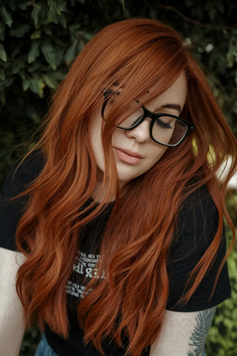 Best Fall Hair Color Trends for 2025+Soft Pumpkin Spice with Lush Waves