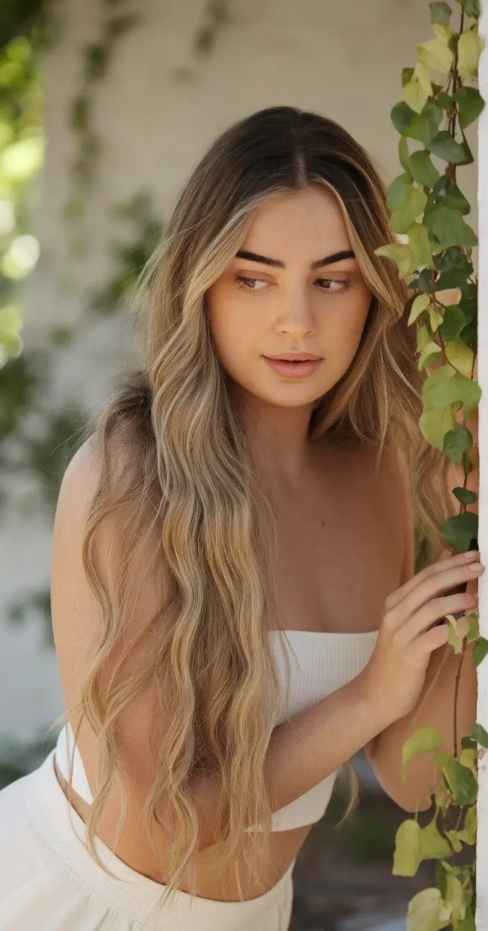 Best Fall hairstyle for Long Hair in 2025 Sun-Kissed Soft Blonde Waves