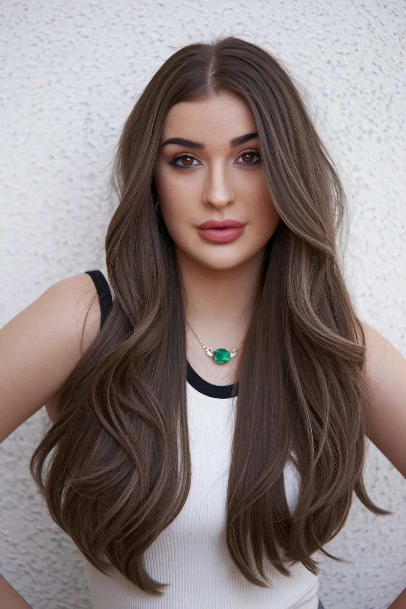 Caramel Fall Hair Colors Ideas 2025 for a Cozy Glow+Luxurious Mocha Waves with Espresso Depth
