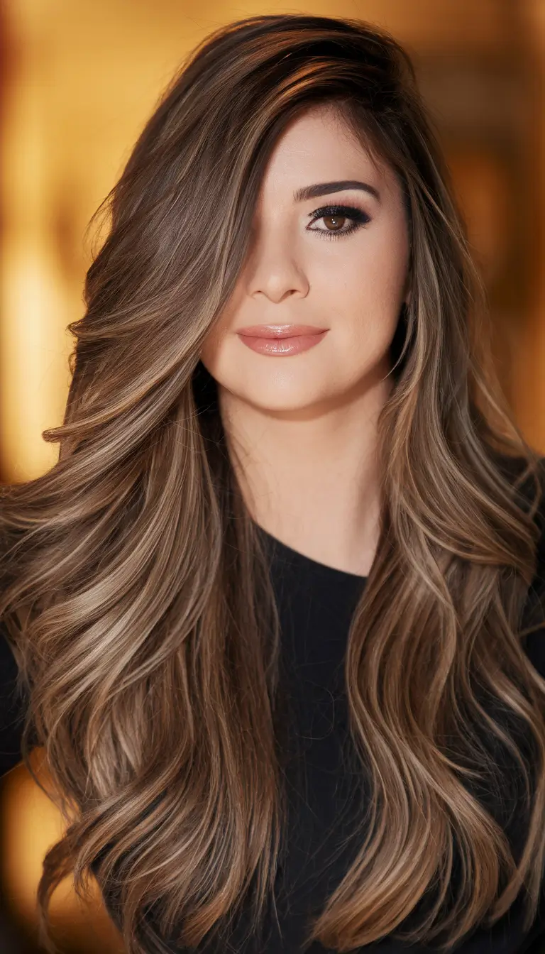 Caramel Fall Hair Colors Ideas 2025 for a Cozy Glow Caramel Blonde Blending with Mocha Tones