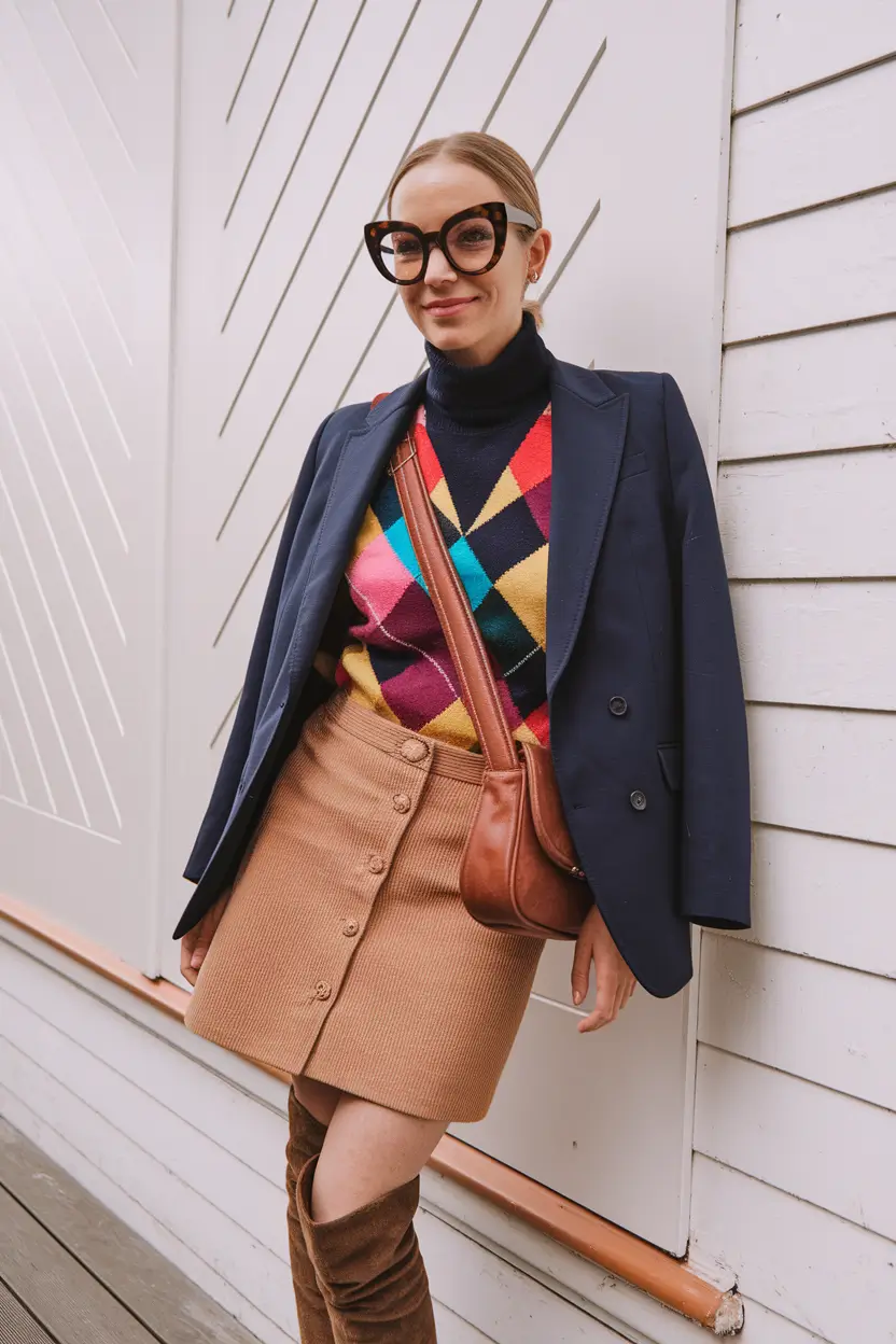 Casual September outfits Ideas 2025 Retro Prep School Revival