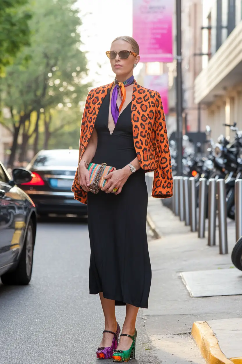Casual September outfits Ideas 2025 Bold Elegance with a Wild Twist