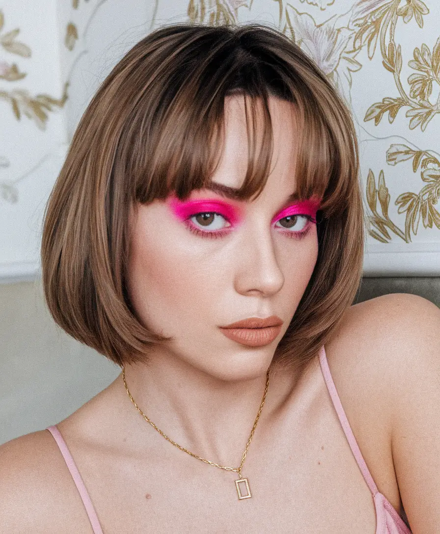 Chic and Easy Short Haircuts for Fall 2025 - Short Bob with Bold Color Highlights