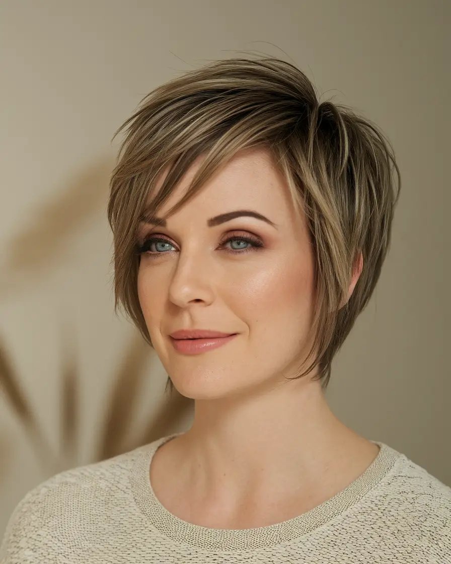 Chic and Easy Short Haircuts for Fall 2025 - Shaggy Pixie with Layers