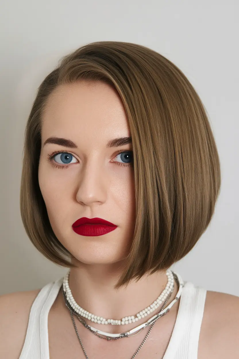Chic and Easy Short Haircuts for Fall 2025 - Sharp Bob with Glossy Finish