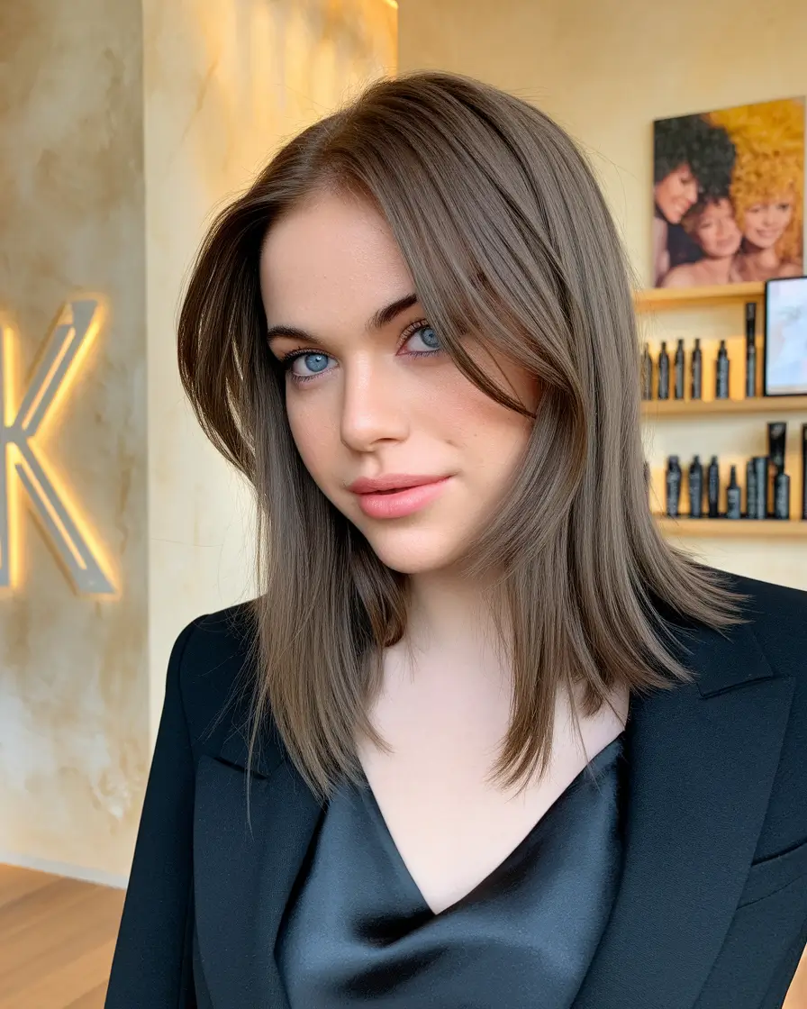 Cozy Autumn Haircuts for 2025 Soft Medium Layers With Side Flow