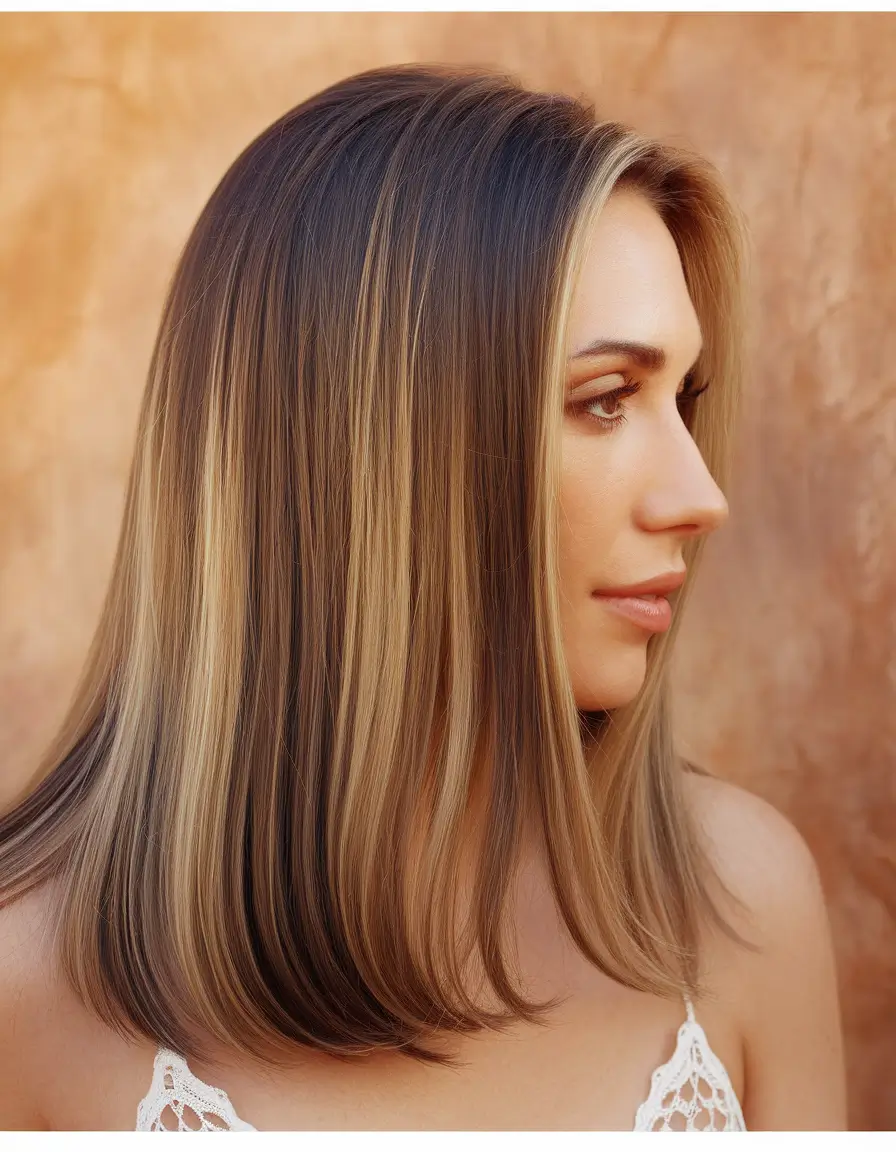 Cozy Autumn Haircuts for 2025 Glossy Straight Blonde Medium Cut