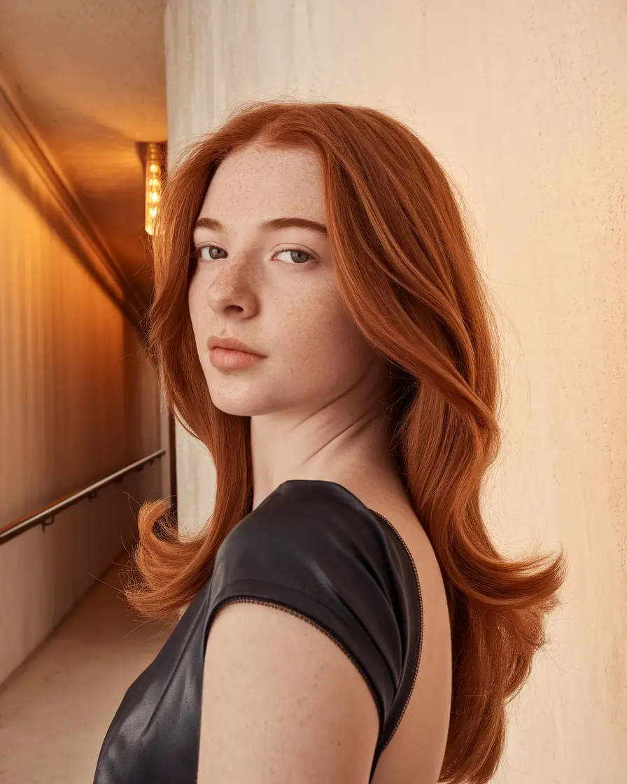 Cozy Autumn Haircuts for 2025 Classic Auburn Layered Medium Cut