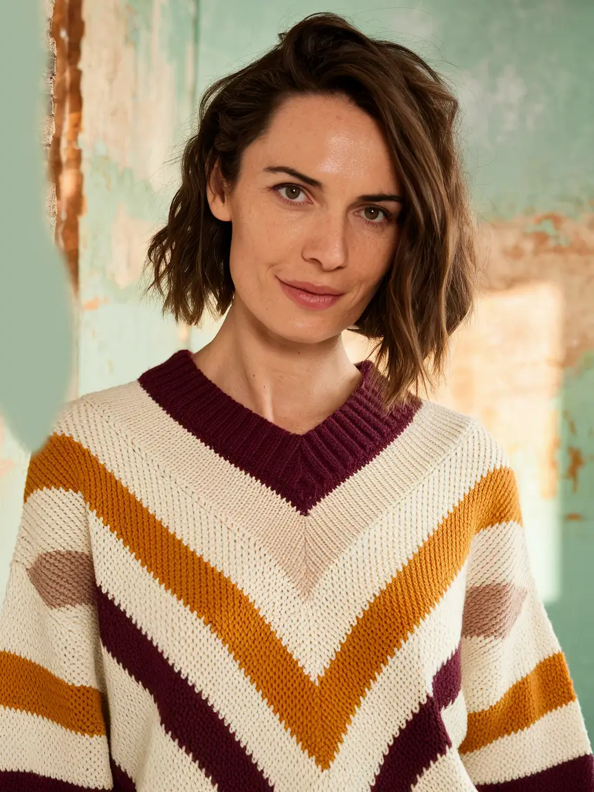 Easy Short Fall Hairstyles 2025 Messy Side-Part Lob with Cozy Fall Texture