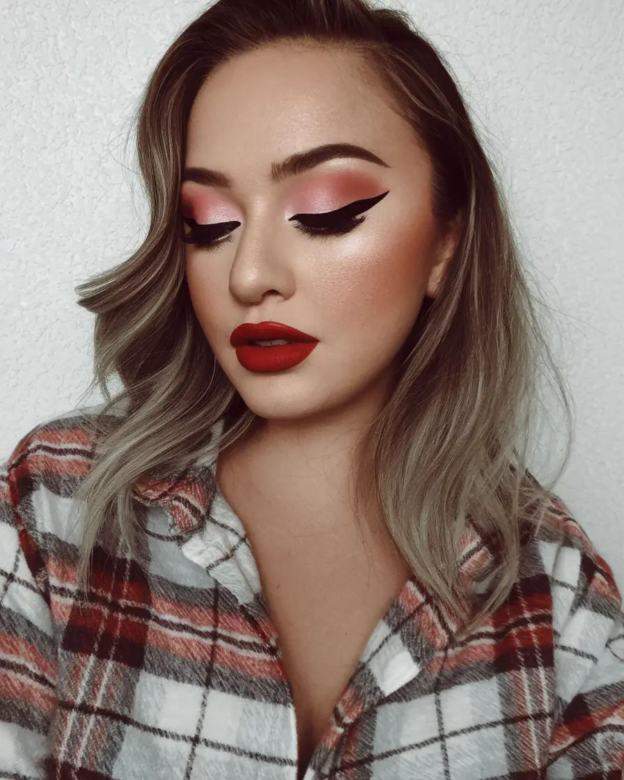 Easy Short Fall Hairstyles 2025 Shadow-Rooted Blonde Lob with Grunge Waves