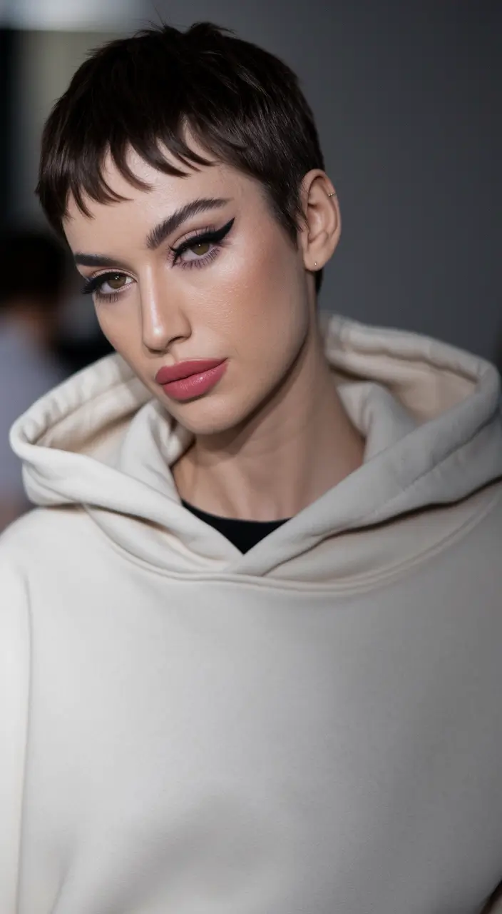 Easy Short Fall Hairstyles 2025 Choppy Micro Pixie with Edgy Vibes