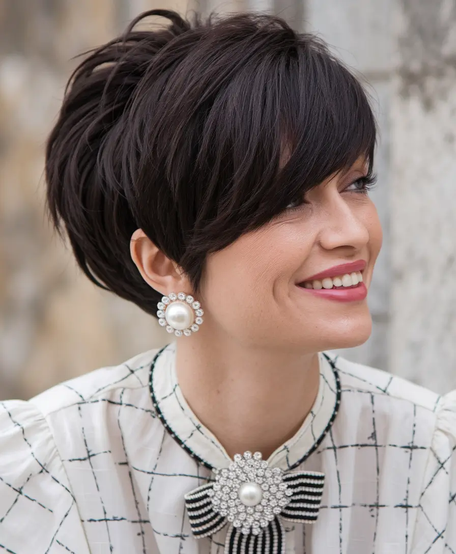 Easy Short Fall Hairstyles 2025 Textured Pixie with Volume and Edge