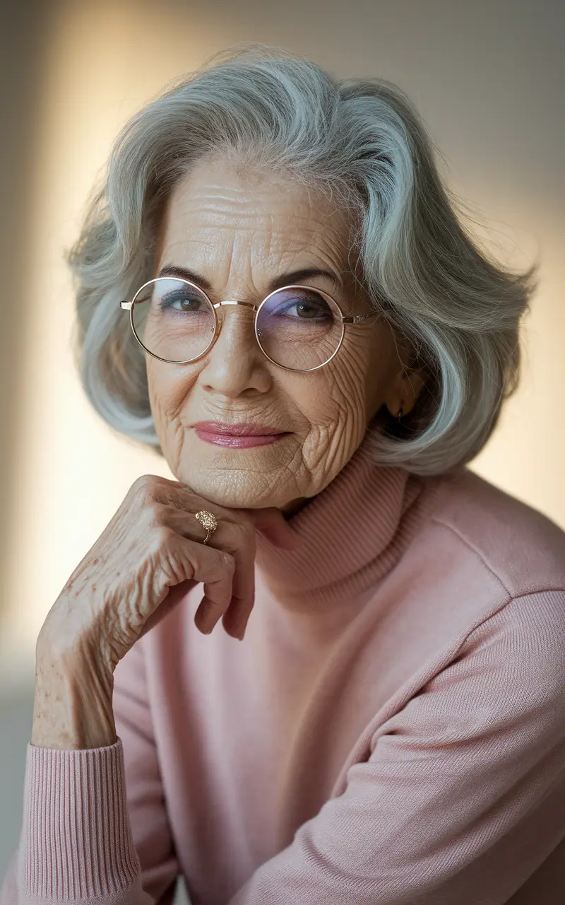 Elegant Fall 2025 Haircut Inspiration for Women Over 60 Gracefully Layered Silver Bob