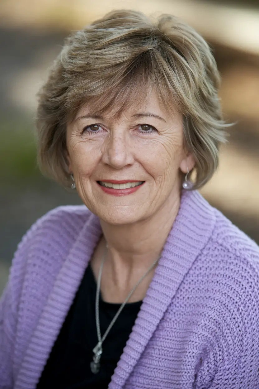 Elegant Fall 2025 Haircut Inspiration for Women Over 60 - Soft Tousled Layers with Natural Volume