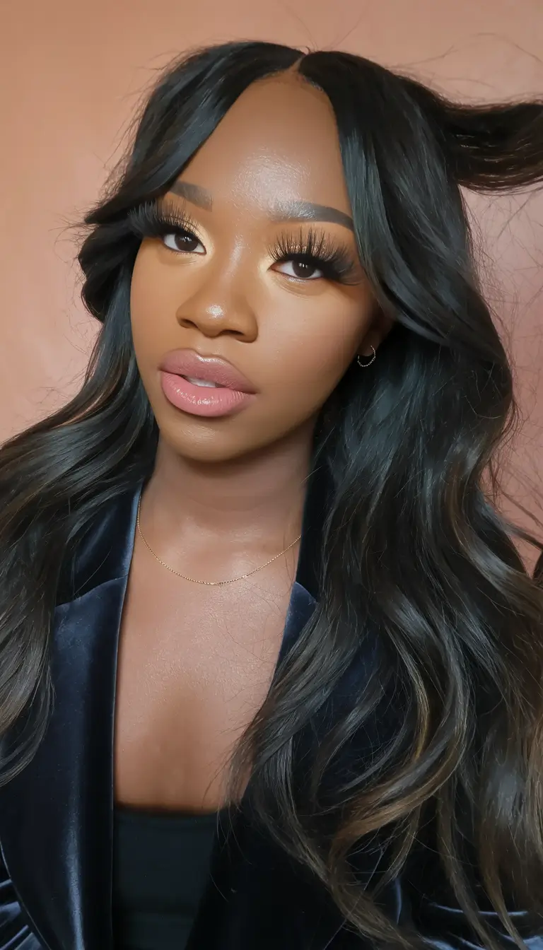 Fall Hairstyles for Black Women in 2025 Soft Wave Layers with Natural Flow