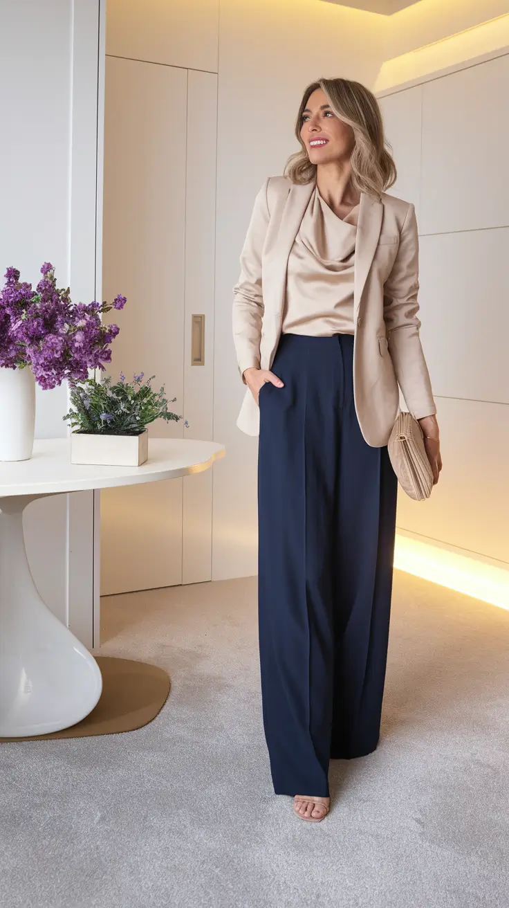 fall office outfits for women+Soft Neutrals with Elevated Texture