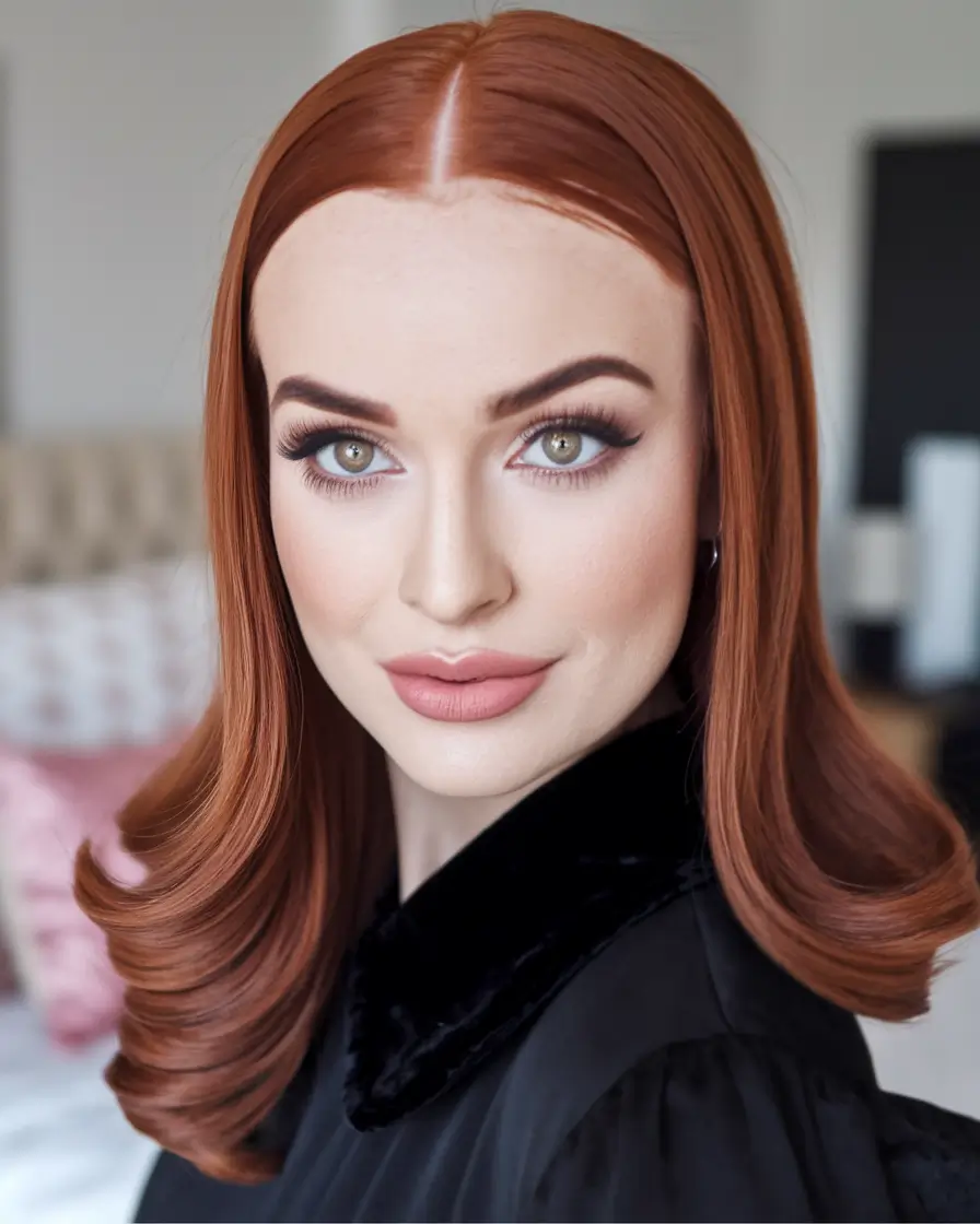 Haircut Ideas for Fall 2025 Copper Hollywood Swoops