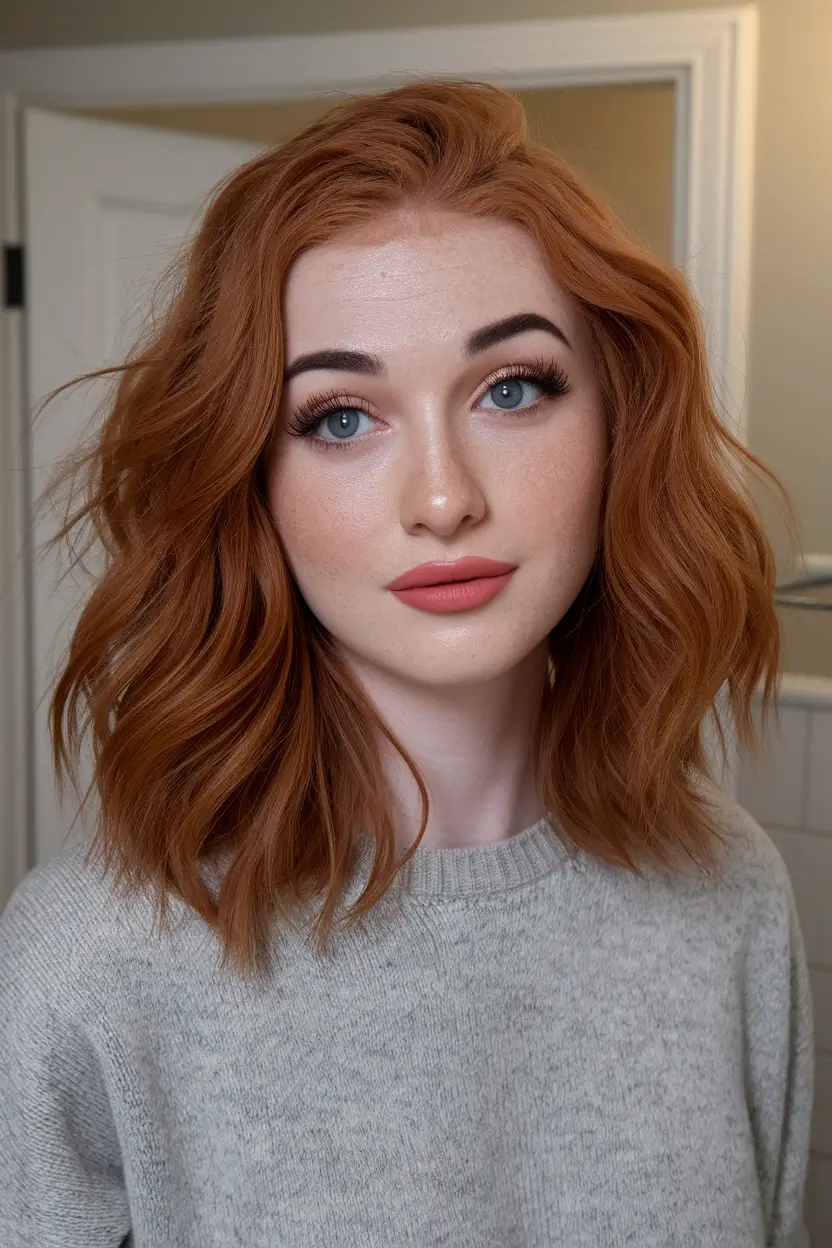 Haircut Ideas for Fall 2025 Gingerbread Wave Bob