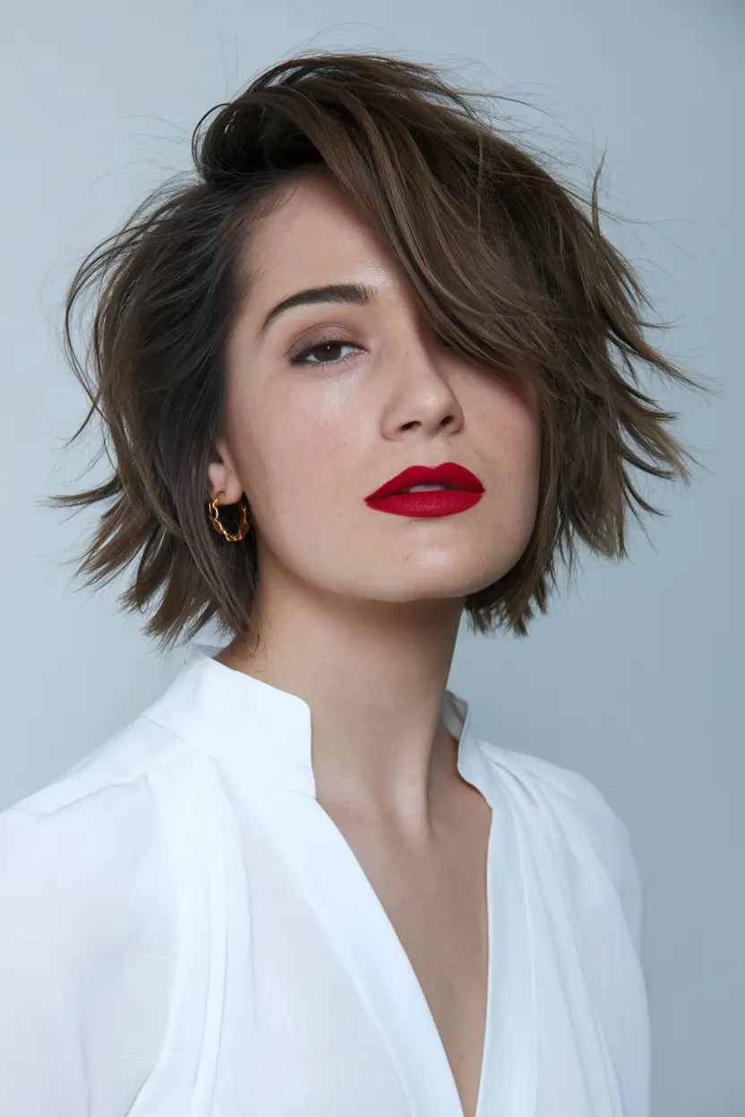 Haircut Ideas for Fall 2025 Windblown Coffee Shag