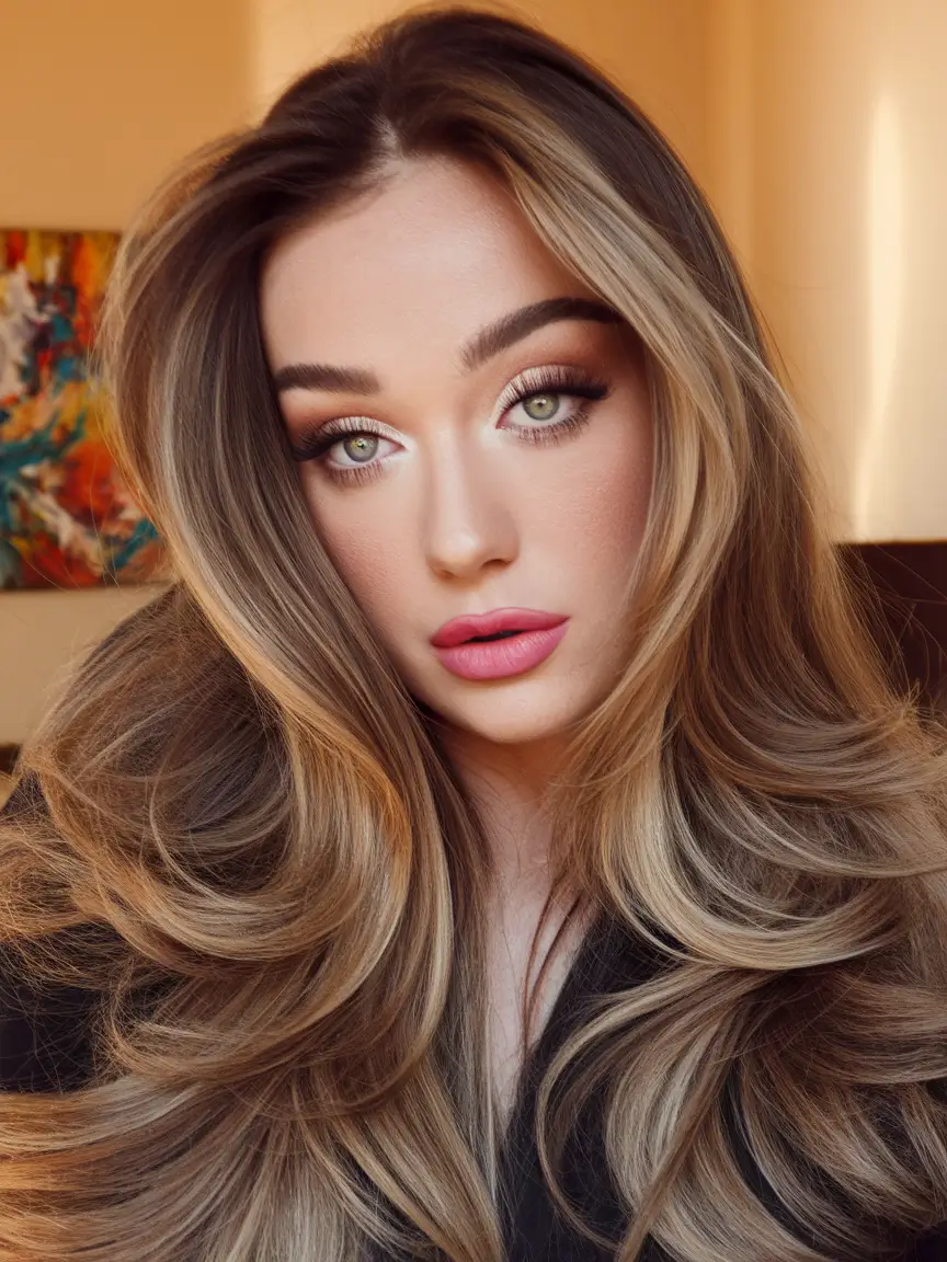 Insta-Cute Hairstyles for Fall 2025 Mega Volume with Glam Curtain Layers