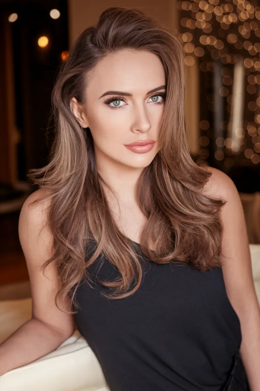 Insta-Cute Hairstyles for Fall 2025 Side-Swept Glow and Subtle Bounce
