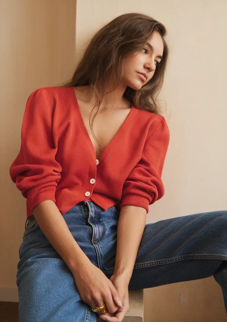 Layering outfits for Chilly Fall 2025 Cozy and Comfy Cardigan & Jeans