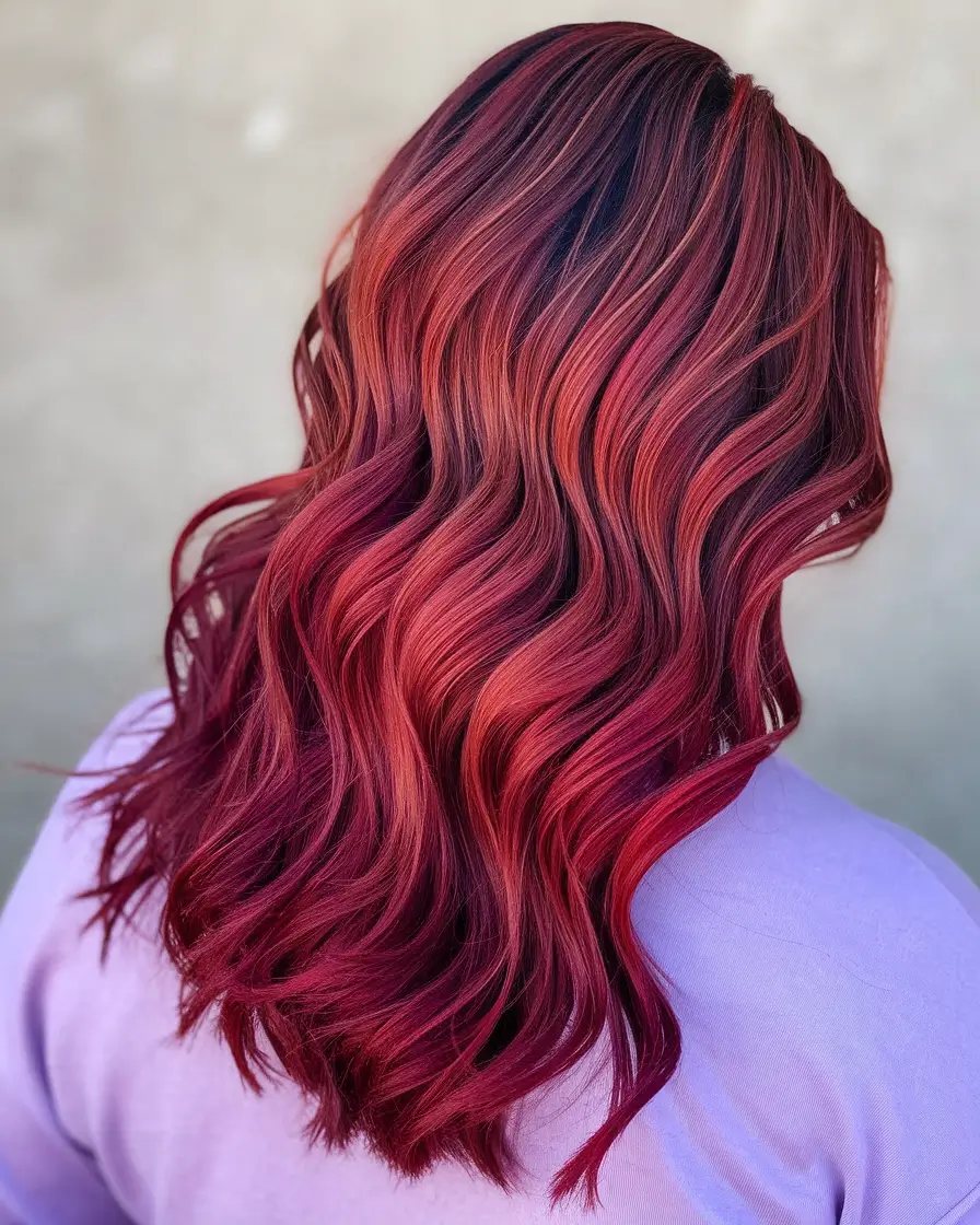 Must-Try Fall Red Hair Colors for Redheads 2025 Berry-Toned Balayage That Pops on Black Women