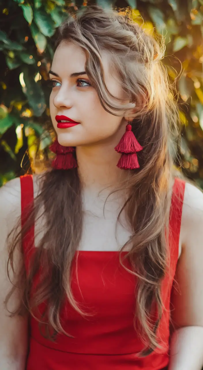 Must-Try Hairstyles for Women in Fall 2025 Tassel-Ready Twisted Half-Braid