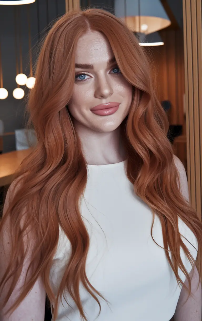 Must-Try Hairstyles for Women in Fall 2025 – Maple-Glow Mermaid Waves