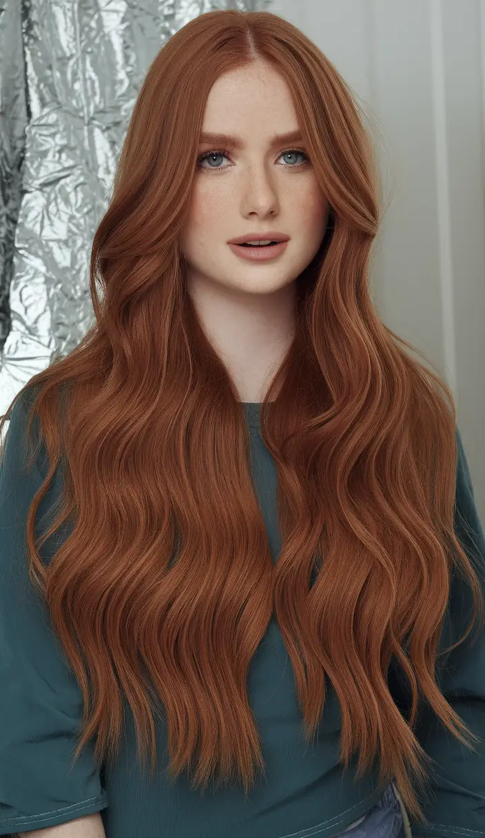 Must-Try Hairstyles for Women in Fall 2025 Copper-Wave Harvest Flow