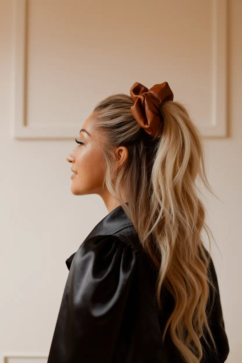 Must-Try Hairstyles for Women in Fall 2025 Bow-Tied Power Pony