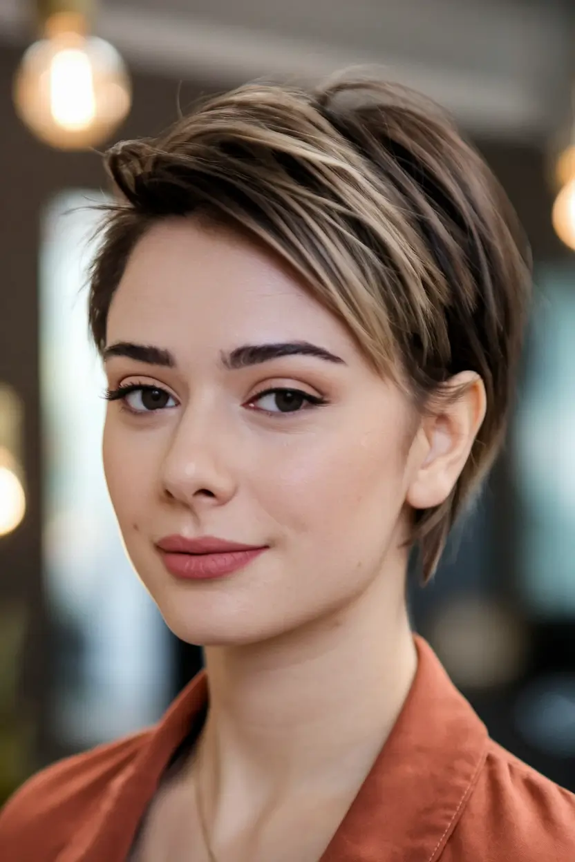 New haicuts - August 2025 ideas Chic Pixie with Dimensional Highlights