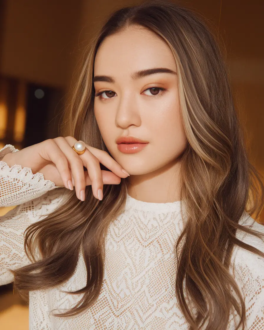 New haircuts - September 2025 ideas Mocha waves with creamy face frame