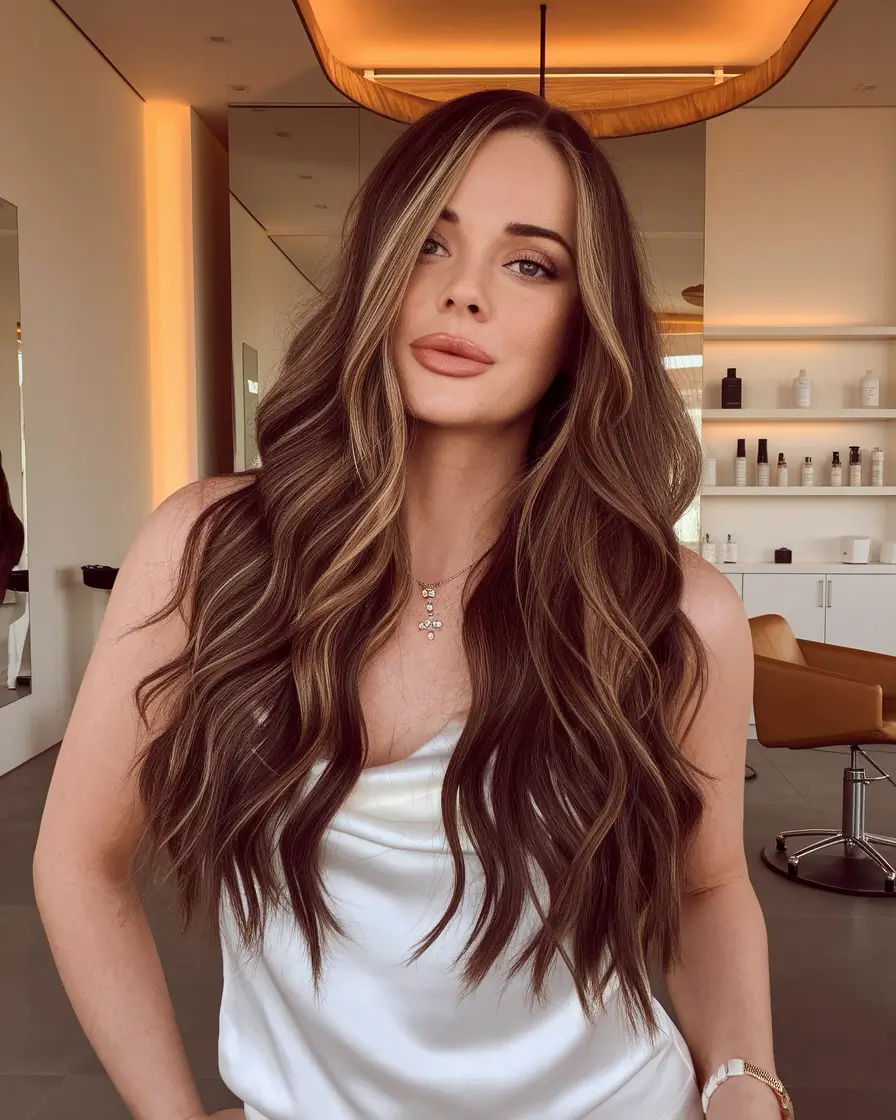 New haircuts - September 2025 ideas Ribboned Waves With Face-Framing Color