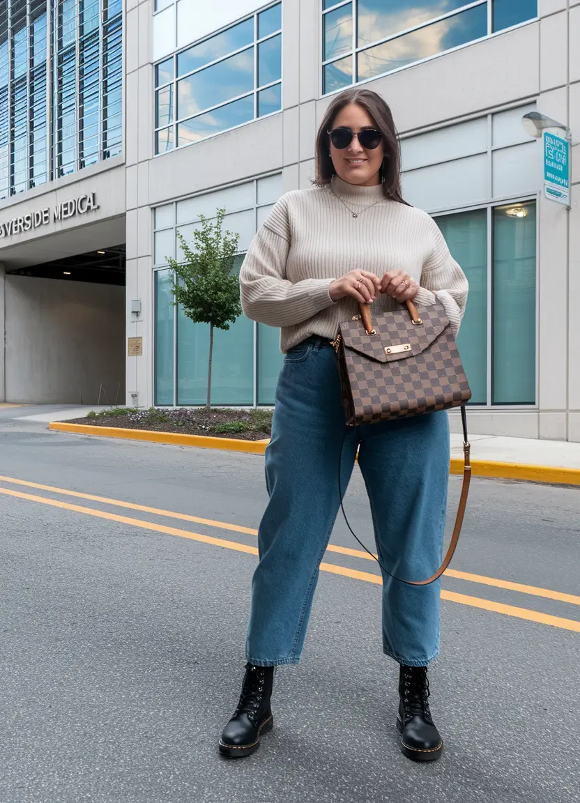 new ideas 2025 fall style for women Cozy Neutrals Meet Utility Denim