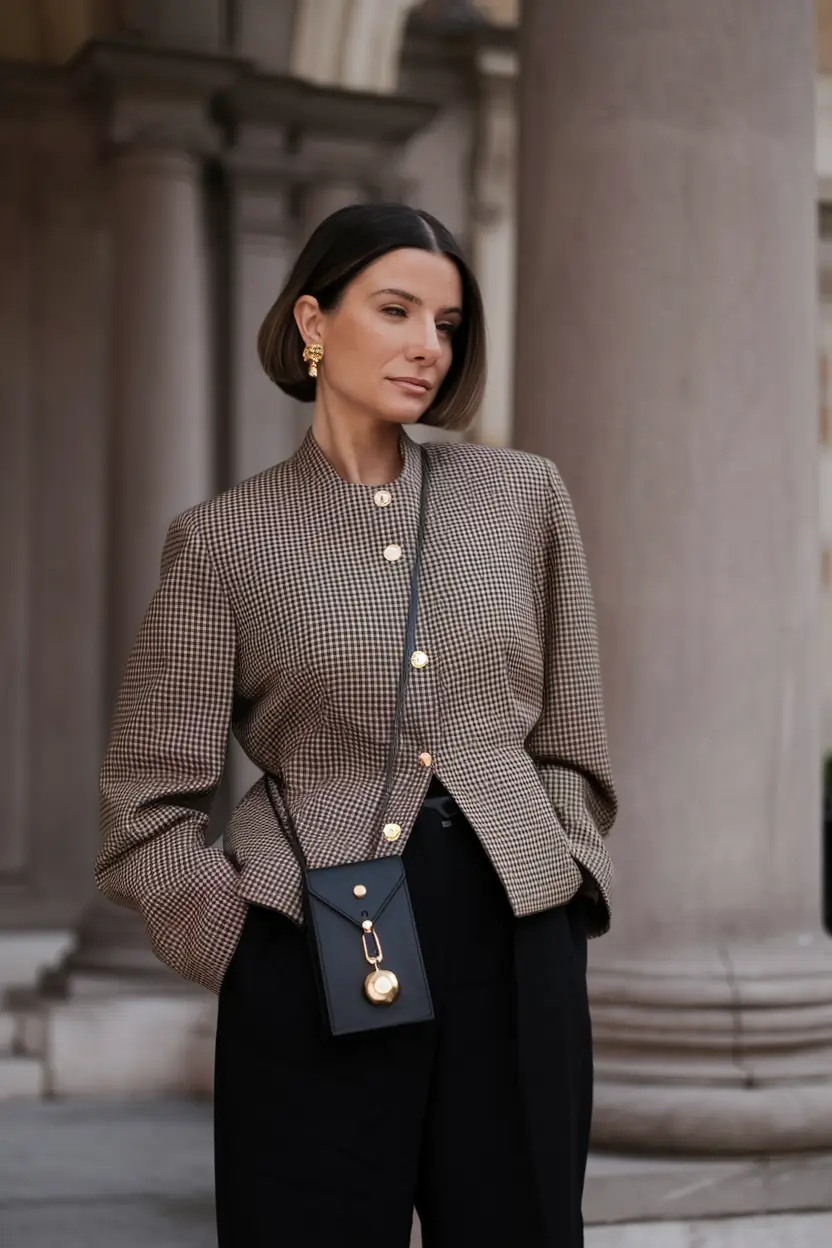 new ideas 2025 fall style for women Structured Neutrals and Power Shoulders