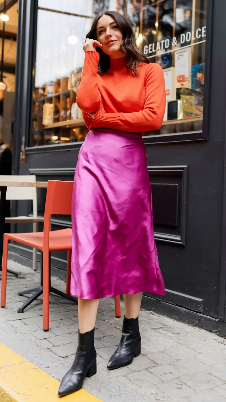 new ideas 2025 fall style for women Bold Color Blocking for Gloomy Days