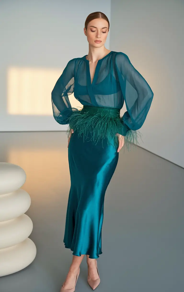 october wedding guest outfits ideas 2025 Velvet Jungle Sleek