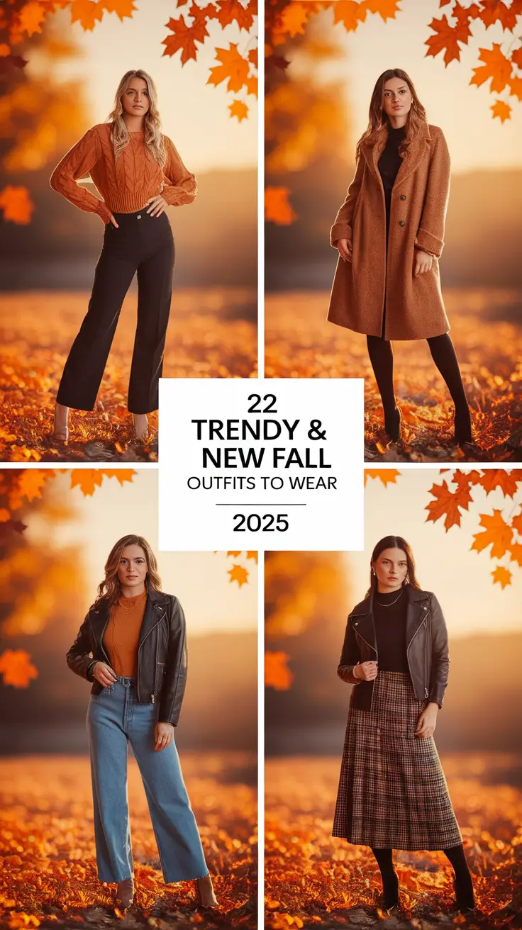 Trendy & New Fall Outfits to Wear 2025: Aesthetic Ideas for Every Style Mood