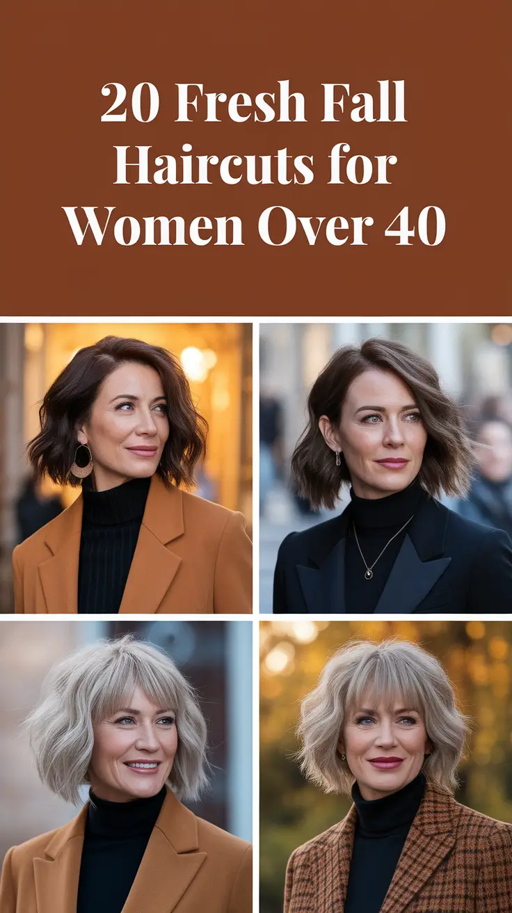 Fresh Fall 2025 Haircuts for Women Over 40 That Are Trendy, Cute & Timeless