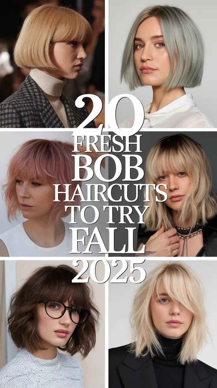 Fresh Bob Haircuts to Try Fall 2025: Chic & Trendy Styles for Every Woman