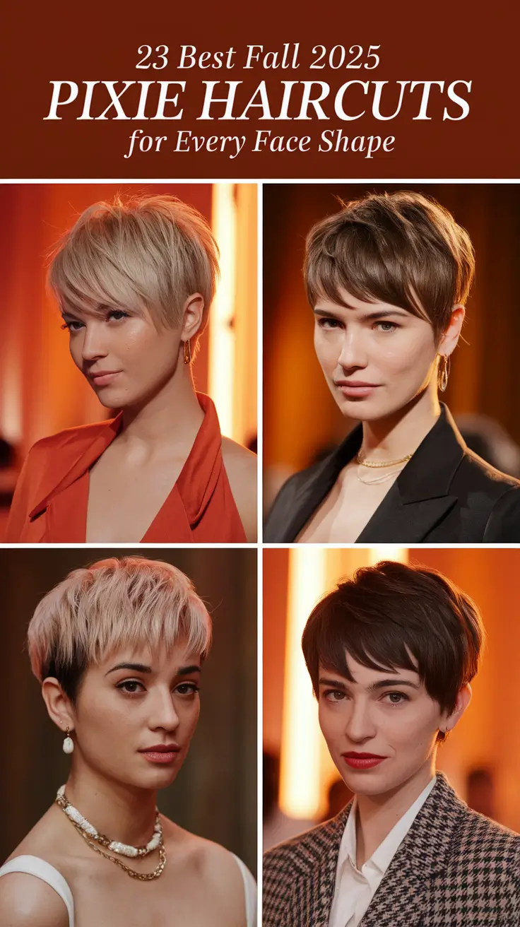 Best Fall 2025 Pixie Haircuts for Every Face Shape That Flatter Instantly