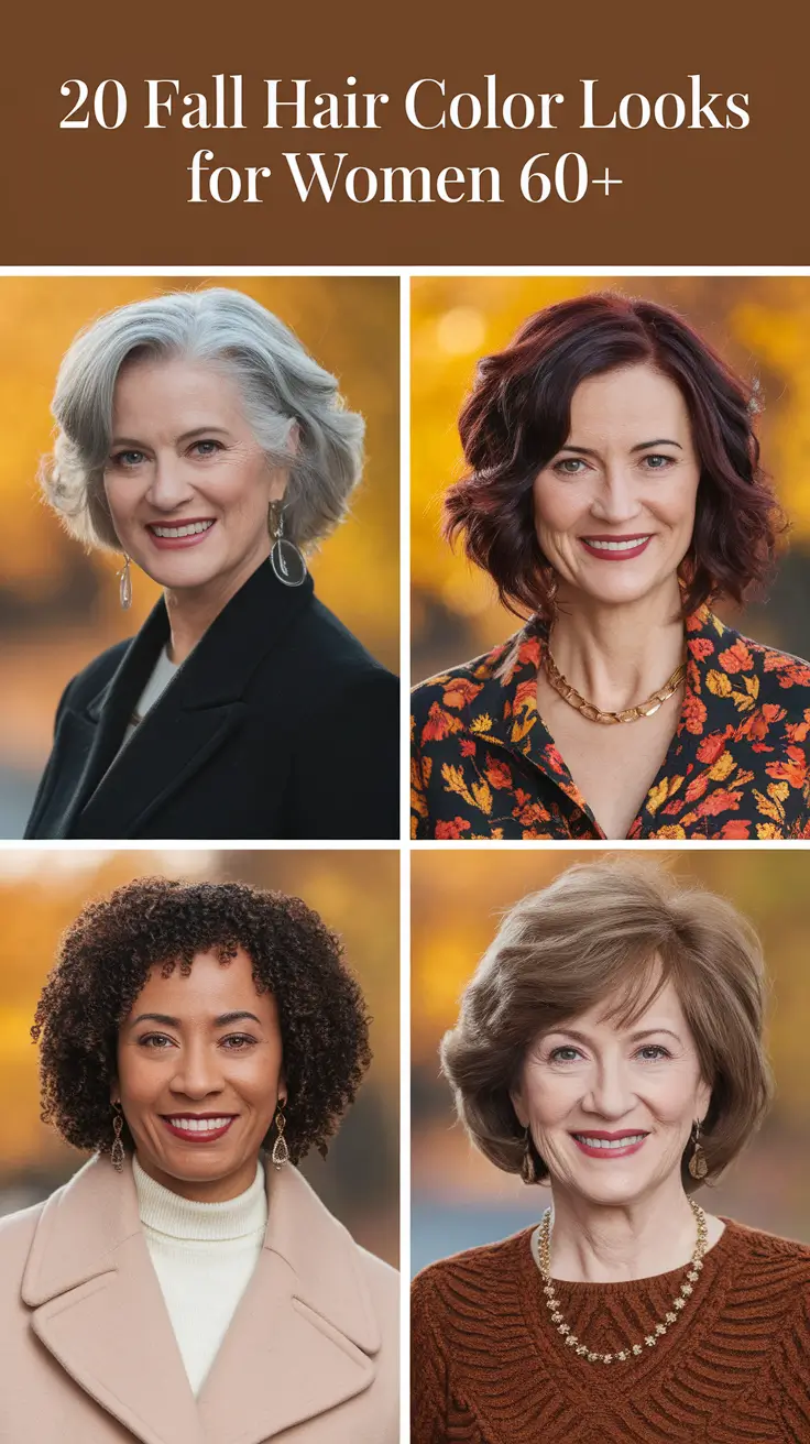 2025 Fall Hair Color Looks for Women 60+: Trending Styles and Ideas