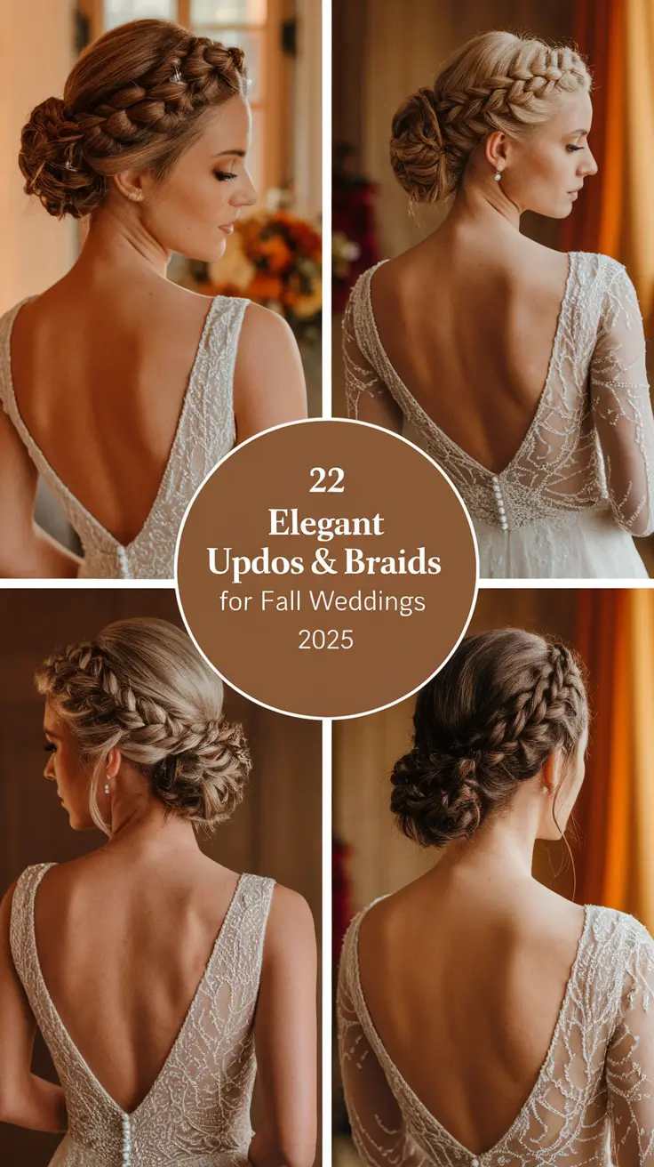 Elegant Updos & Braids for Fall Weddings 2025: Inspo for Every Bride & Guest