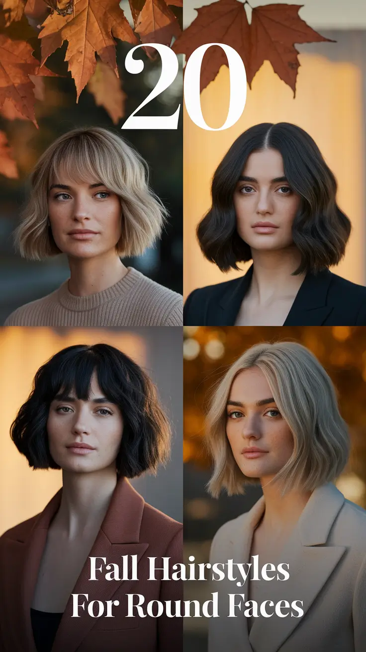 Fall 2025 Hairstyles for Round Faces: Chic Ideas from Pixiecut to Sleek Buns