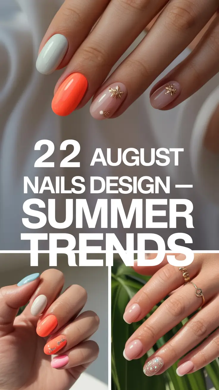 August Nails Design – Summer Trends for 2025: Fresh Ideas in Pink, Almond & Acrylic