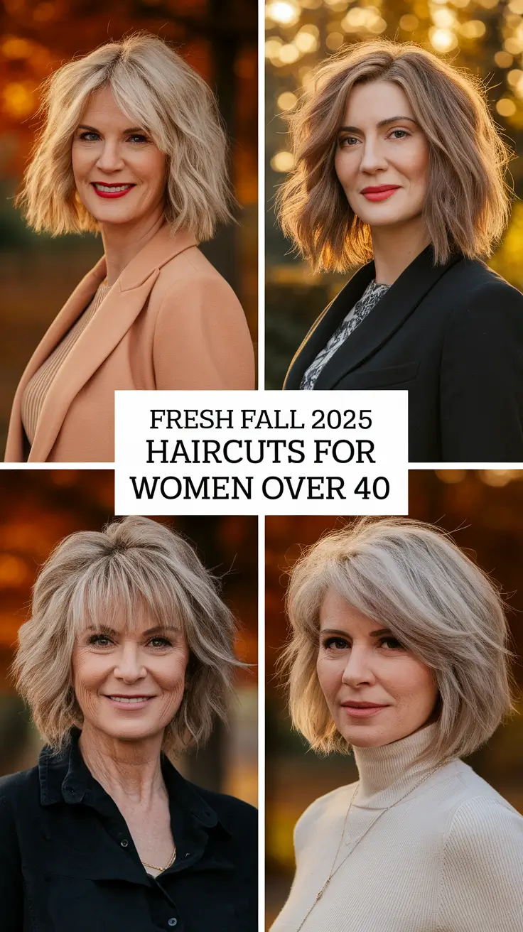 Fresh Fall 2025 Haircuts for Women Over 40 That Are Trendy, Cute & Timeless