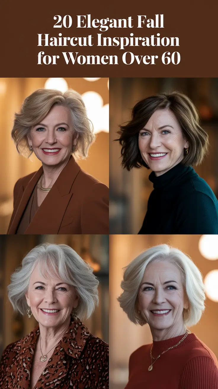 Elegant Fall 2025 Haircut Inspiration for Women Over 60: Stylish, Layered & Ageless Looks